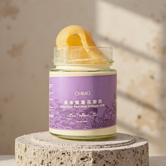 鲜炖黑米紫薯花胶奶|Black Rice Fish Maw Collagen Milk