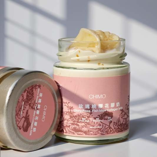 鲜炖玫瑰桃胶花胶奶｜Rose & Peach Gum Collagen Milk