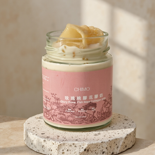 鲜炖玫瑰桃胶花胶奶｜Rose & Peach Gum Collagen Milk
