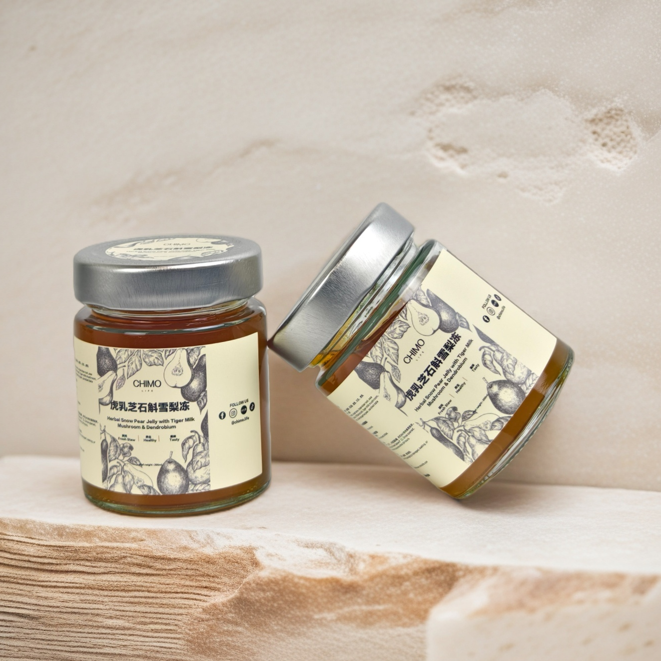 虎乳菌石斛雪梨冻｜Tiger Milk , Dendrobium and Snow Pear Jelly