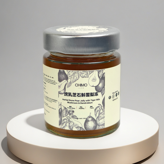 虎乳菌石斛雪梨冻｜Tiger Milk , Dendrobium and Snow Pear Jelly